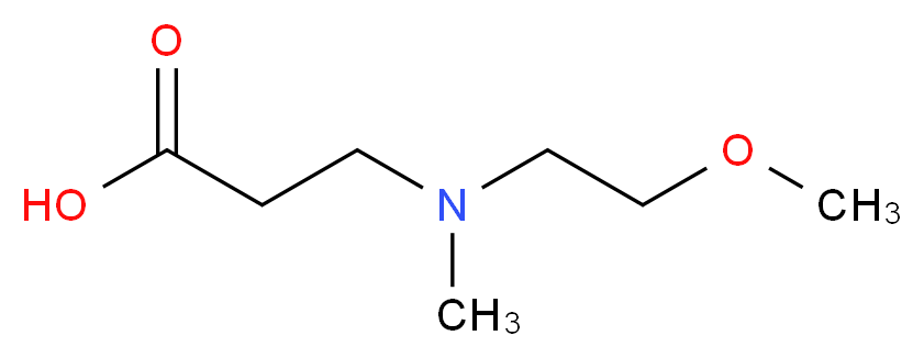 3-[(2-methoxyethyl)(methyl)amino]propanoic acid_分子结构_CAS_915922-60-0