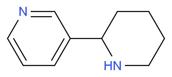 3-(piperidin-2-yl)pyridine_分子结构_CAS_494-52-0