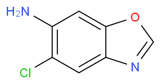 5-chloro-1,3-benzoxazol-6-amine_分子结构_CAS_916791-64-5