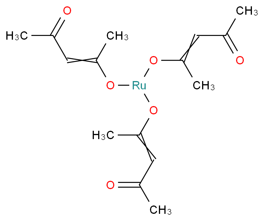 乙酰丙酮钌(III)_分子结构_CAS_14284-93-6)