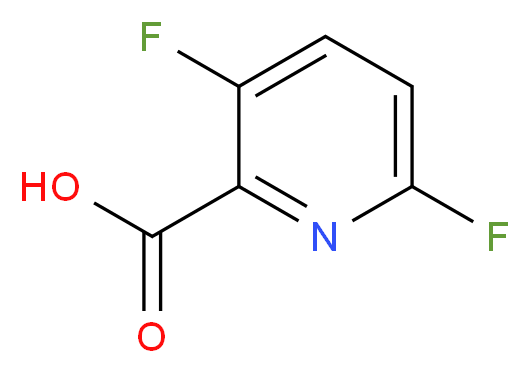 3,6-difluoropyridine-2-carboxylic acid_分子结构_CAS_851386-45-3
