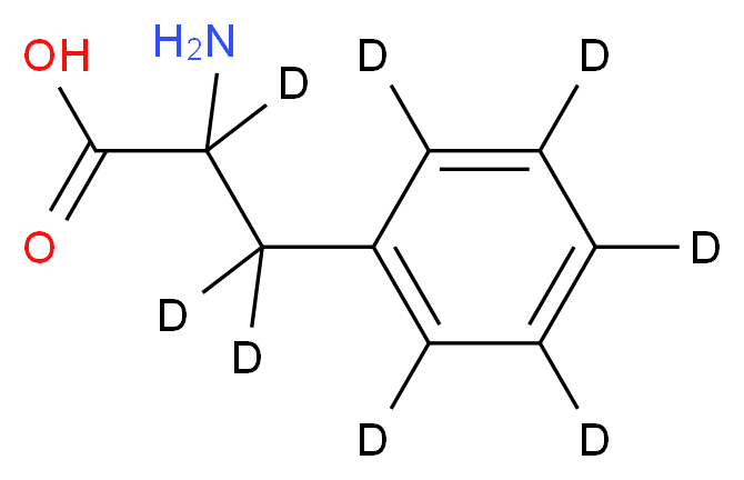 2-amino-3-(<sup>2</sup>H<sub>5</sub>)phenyl(<sup>2</sup>H<sub>3</sub>)propanoic acid_分子结构_CAS_17942-32-4