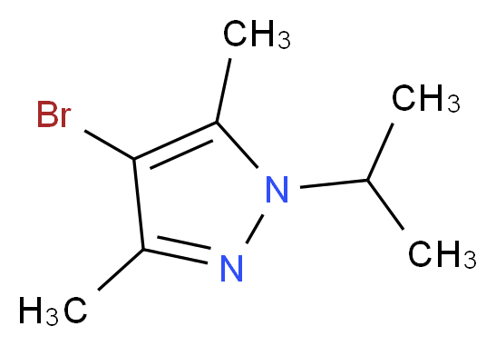 4-bromo-1-isopropyl-3,5-dimethyl-1H-pyrazole_分子结构_CAS_)