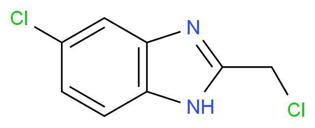 5-Chloro-2-(chloromethyl)-1H-benzimidazole_分子结构_CAS_20443-38-3)