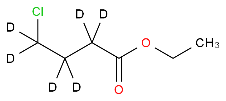 ethyl 4-chloro(<sup>2</sup>H<sub>6</sub>)butanoate_分子结构_CAS_927810-76-2