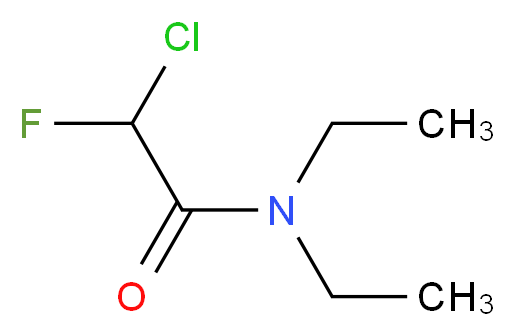 N,N-Diethyl chlorofluoroacetamide_分子结构_CAS_)