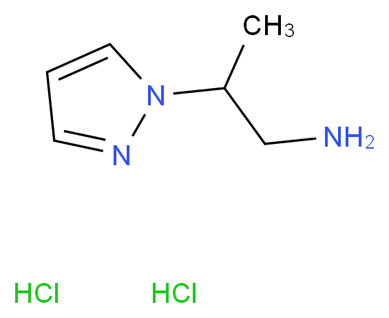 [2-(1H-Pyrazol-1-yl)propyl]amine dihydrochloride_分子结构_CAS_)