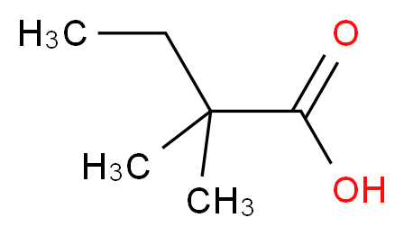 2,2-二甲基丁酸_分子结构_CAS_595-37-9)