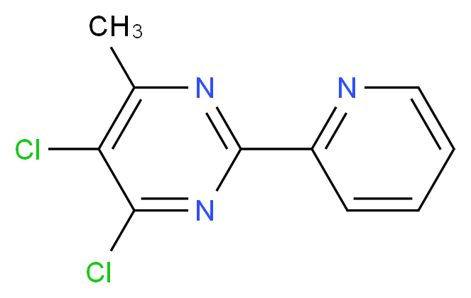 4,5-Dichloro-6-methyl-2-pyridin-2-ylpyrimidine_分子结构_CAS_)