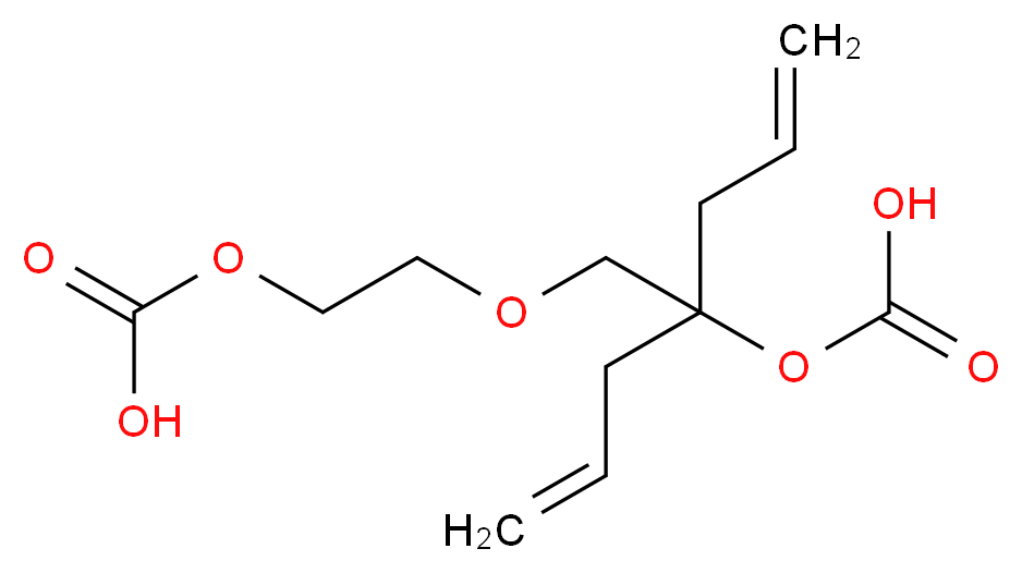 4-(carboxyoxy)-5-[2-(carboxyoxy)ethoxy]-4-(prop-2-en-1-yl)pent-1-ene_分子结构_CAS_142-22-3