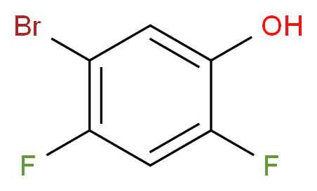 5-bromo-2,4-difluorophenol_分子结构_CAS_355423-48-2