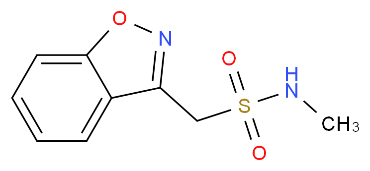 1-1,2-benzoxazol-3-yl-N-methylmethanesulfonamide_分子结构_CAS_68292-02-4