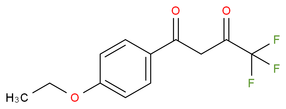 1-(4-ethoxyphenyl)-4,4,4-trifluorobutane-1,3-dione_分子结构_CAS_71712-85-1