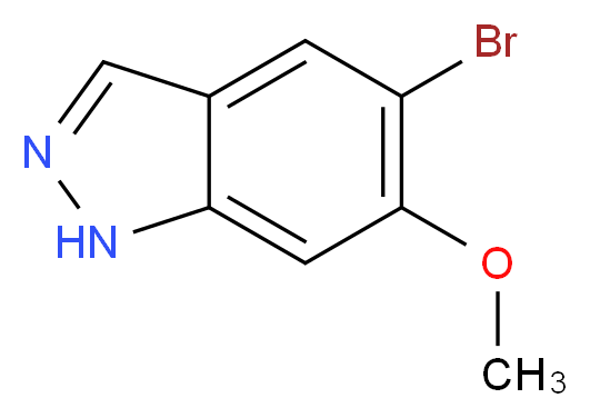 5-bromo-6-methoxy-1H-indazole_分子结构_CAS_152626-78-3