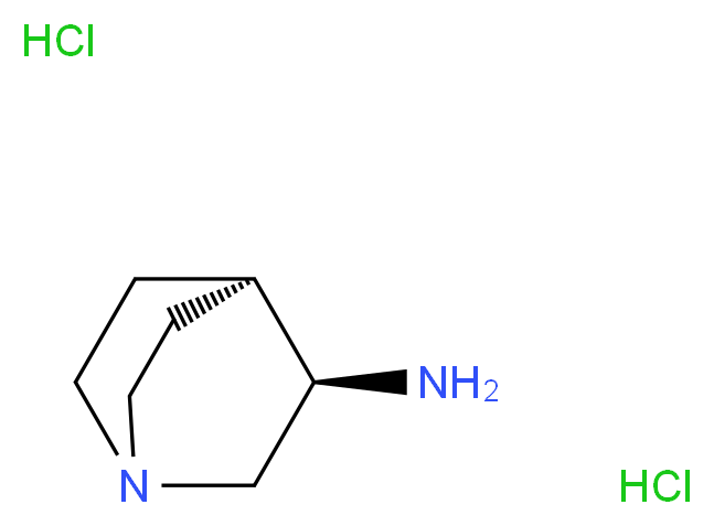 (R)-(+)-3-氨基奎宁 二盐酸盐_分子结构_CAS_123536-14-1)