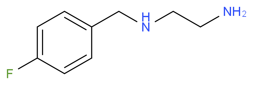 N-(4-Fluorobenzyl)ethane-1,2-diamine_分子结构_CAS_2070-85-1)