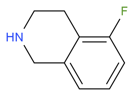 5-fluoro-1,2,3,4-tetrahydroisoquinoline_分子结构_CAS_799274-07-0)