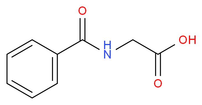 HIPPURIC ACID FREE ACID_分子结构_CAS_495-69-2)