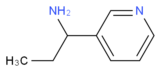 1-(3-pyridinyl)-1-propanamine_分子结构_CAS_60289-67-0)