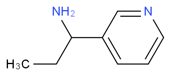 1-(3-Pyridinyl)-1-propanamine_分子结构_CAS_60289-67-0)