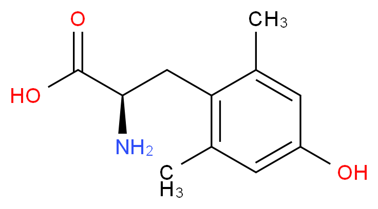 (R)-2-Amino-3-(4-hydroxy-2,6-dimethyl-phenyl)-propionic acid_分子结构_CAS_136771-16-9)