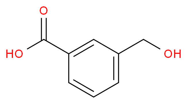 3-(Hydroxymethyl)benzoic acid_分子结构_CAS_)