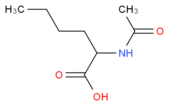 2-acetamidohexanoic acid_分子结构_CAS_7682-16-8
