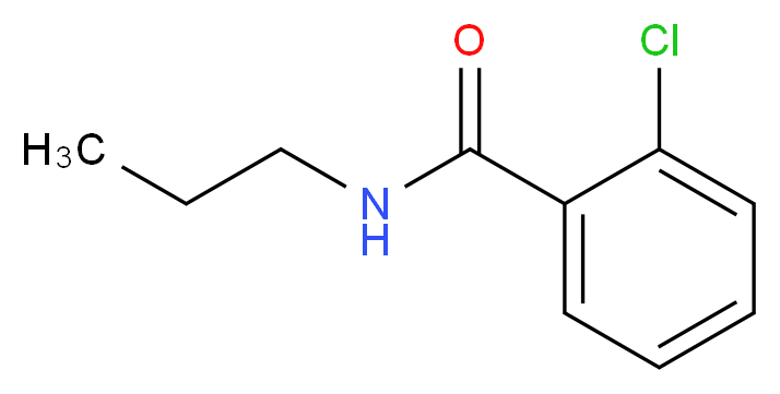 2-chloro-N-propylbenzamide_分子结构_CAS_66896-67-1