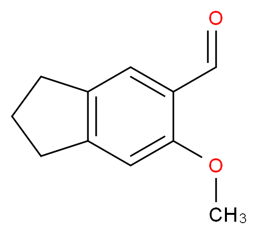 6-methoxy-2,3-dihydro-1H-indene-5-carbaldehyde_分子结构_CAS_73615-83-5