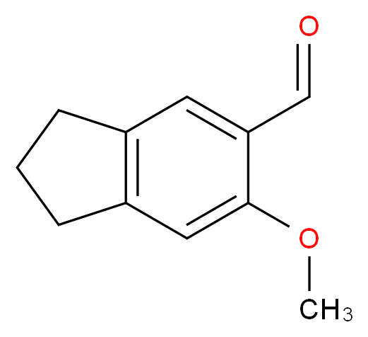 6-Methoxyindane-5-carbaldehyde_分子结构_CAS_73615-83-5)