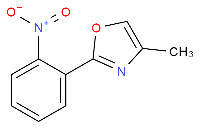 4-Methyl-2-(2-nitrophenyl)oxazole_分子结构_CAS_951884-48-3)