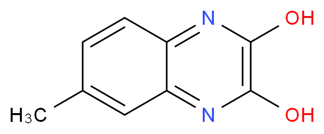 2,3-Dihydroxy-6-methylquinoxaline_分子结构_CAS_6309-61-1)