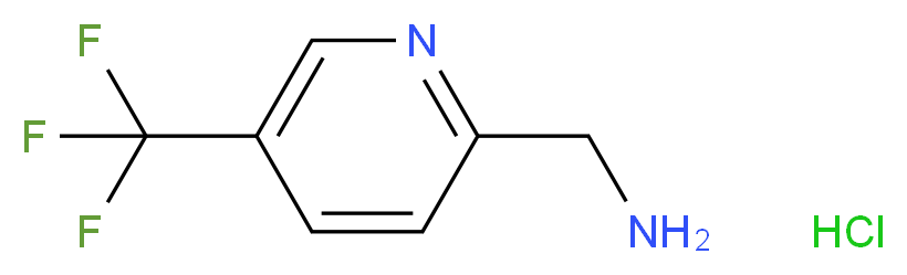 (5-(Trifluoromethyl)pyridin-2-yl)methanamine hydrochloride_分子结构_CAS_871826-12-9)