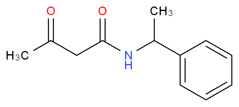 3-oxo-N-(1-phenylethyl)butanamide_分子结构_CAS_85729-63-1)