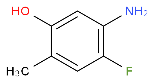 5-amino-4-fluoro-2-methylphenol_分子结构_CAS_122455-85-0