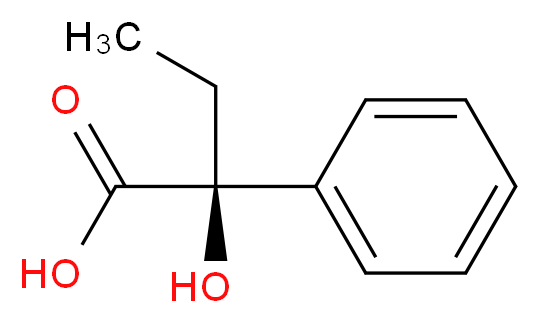 (2S)-2-hydroxy-2-phenylbutanoic acid_分子结构_CAS_24256-91-5