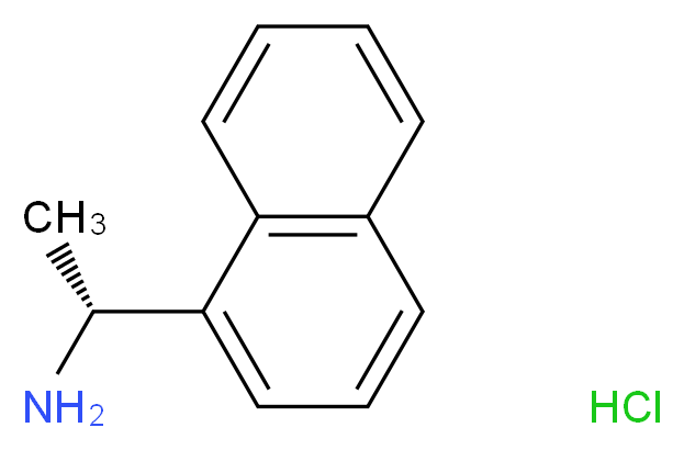 (R)-(+)-1-(1-萘基)乙胺盐酸盐_分子结构_CAS_82572-04-1)