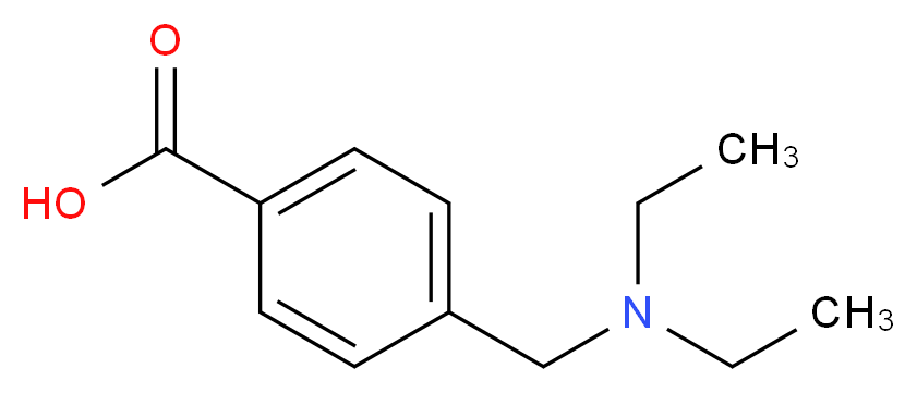 4-[(diethylamino)methyl]benzoic acid_分子结构_CAS_62642-59-5)