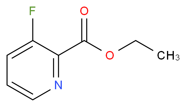 ethyl 3-fluoropyridine-2-carboxylate_分子结构_CAS_1187732-69-9