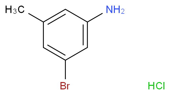 3-bromo-5-methylaniline hydrochloride_分子结构_CAS_957034-79-6