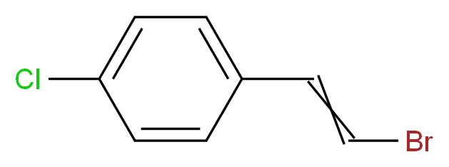 2-Bromo-1-(4-chlorophenyl)ethylene_分子结构_CAS_125428-11-7)