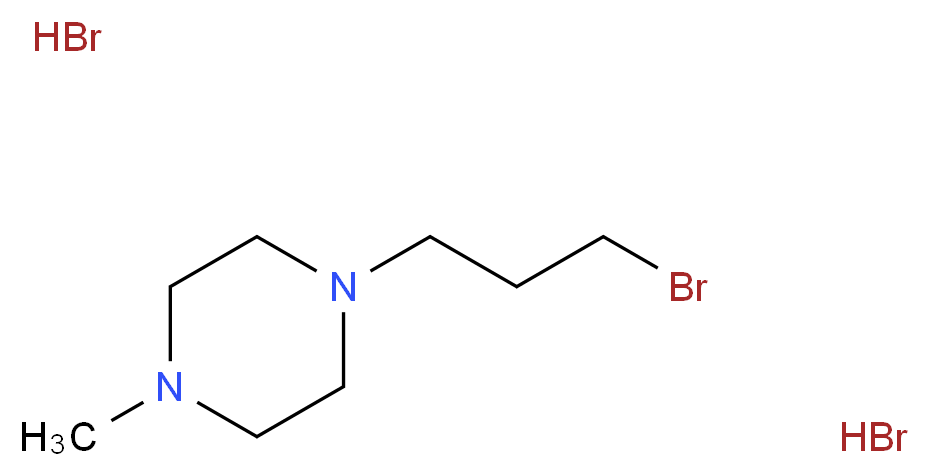 1-(3-bromopropyl)-4-methylpiperazine dihydrobromide_分子结构_CAS_)