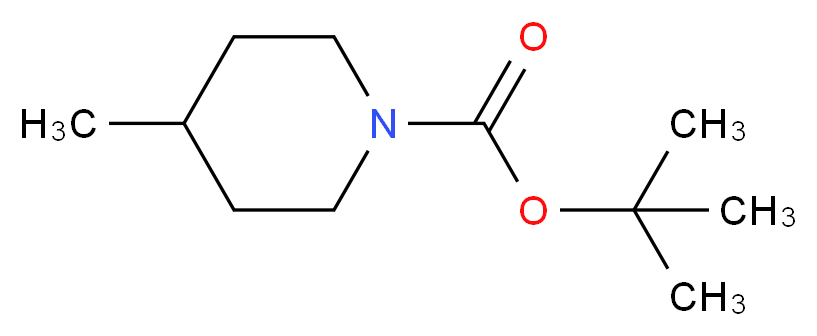 4-Methyl-piperidine-1-carboxylic acid tert-butyl ester_分子结构_CAS_123387-50-8)