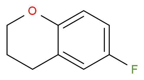 6-fluoro-3,4-dihydro-2H-1-benzopyran_分子结构_CAS_82070-01-7