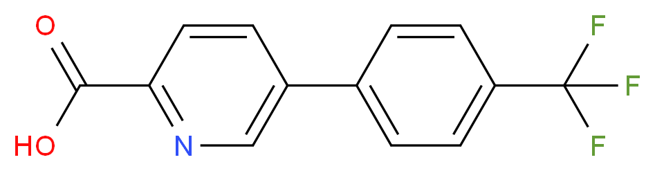 5-[4-(trifluoromethyl)phenyl]pyridine-2-carboxylic acid_分子结构_CAS_762287-48-9