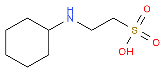 N-Cyclohexyl-2-aminoethanesulfonic acid_分子结构_CAS_103-47-9)