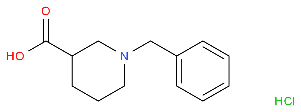 1-Benzylpiperidine-3-carboxylic acid hydrochloride_分子结构_CAS_)