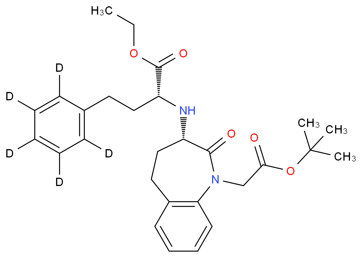 (2R,3'S) Benazepril tert-Butyl Ester-d5_分子结构_CAS_1356841-36-5)