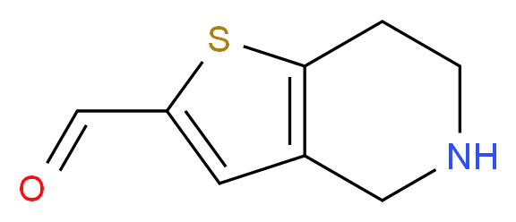 4,5,6,7-Tetrahydrothieno[3,2-c]pyridine-2-carbaldehyde_分子结构_CAS_197237-97-1)