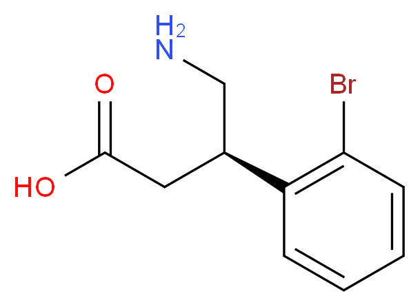 (R)-4-amino-3-(2-bromophenyl)butanoic acid_分子结构_CAS_1260605-68-2)